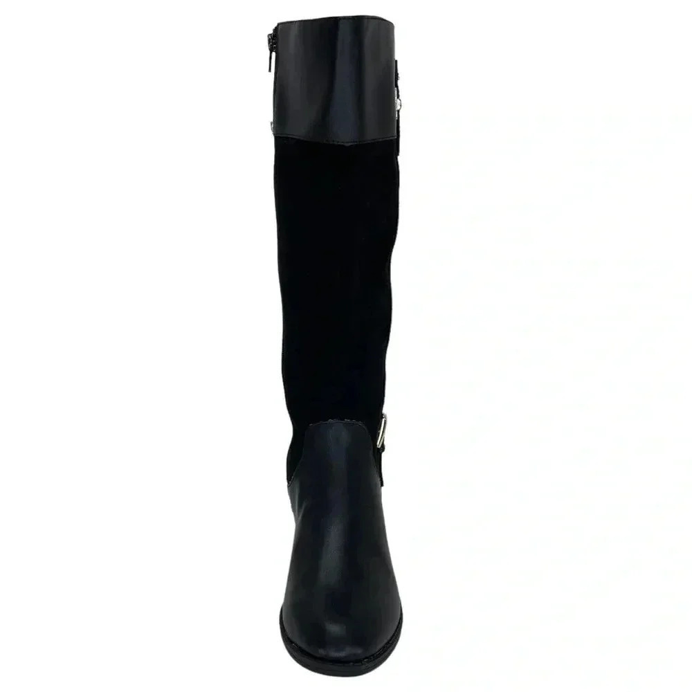 Karen Scott Deliee Black Knee High Womens Boots Size 5.5M - Picture 4 of 10